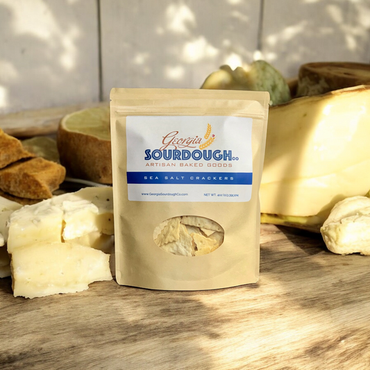 Sourdough Sea Salt Crackers