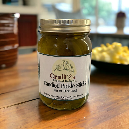 Candied Pickle Sticks