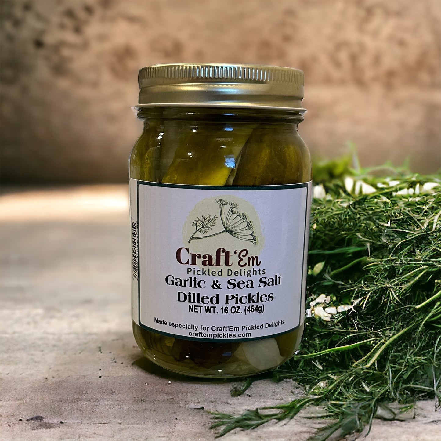 Garlic & SeaSalt Dilled Pickles